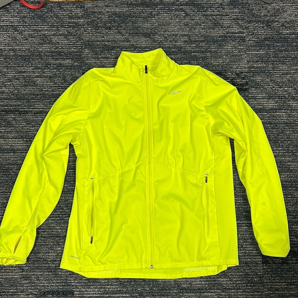NIKE ELEMENT XL NEON YELLOW JACKET